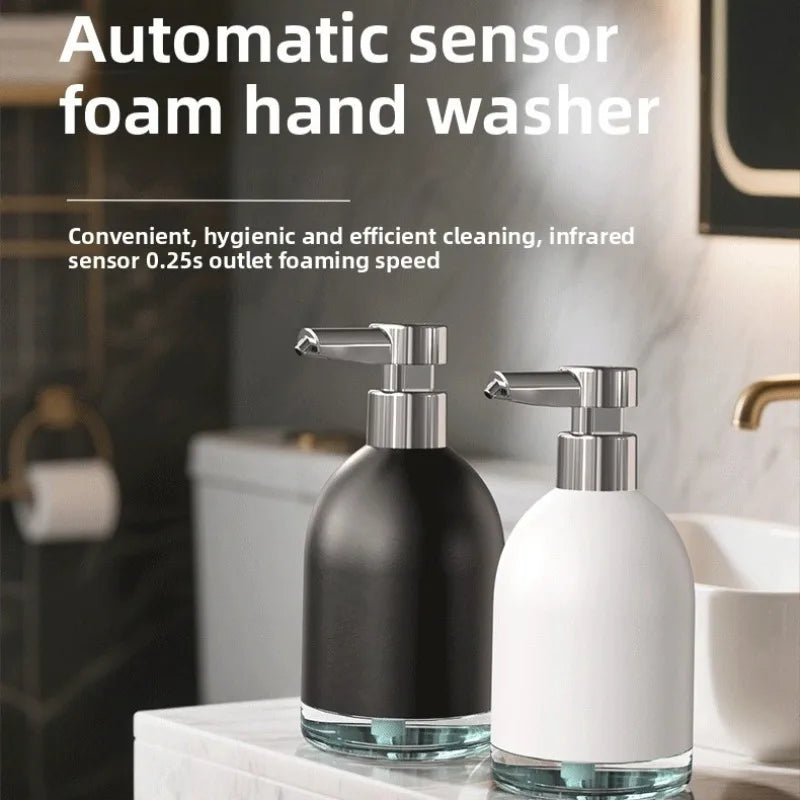 Automatic Soap Dispenser USB Rechargeable 1200mAh Touchless Foam Hand Kitchen Laundry Detergent Pump 5 Gear Sensor Dispenser