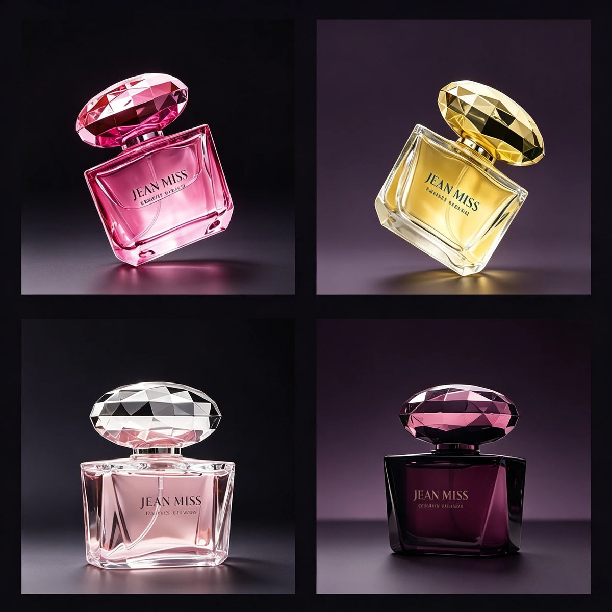 Premium Gift Box – Arabian-Style Pink Crystal Floral Cologne for Women, with Creamy Rose Scent, Made in Vietnam, Southeast Asia