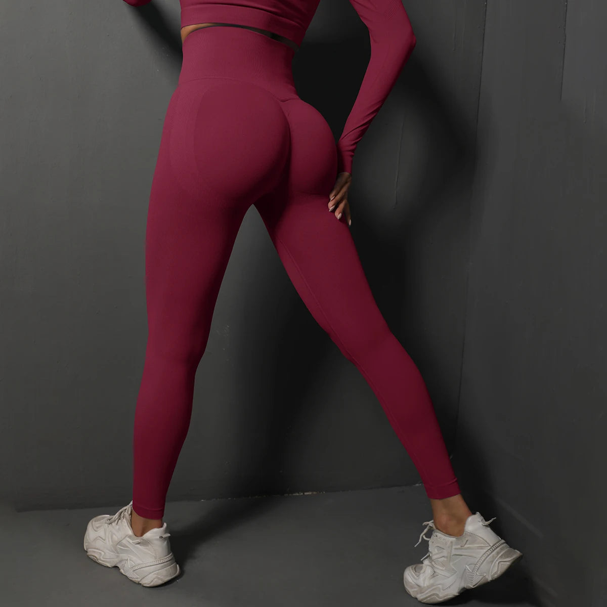 Workout Running Pants Women Yoga Leggings Hips Lifting Gym Leggings Seamless Sport Pants High Waist Fitness Leggings Bubble Butt