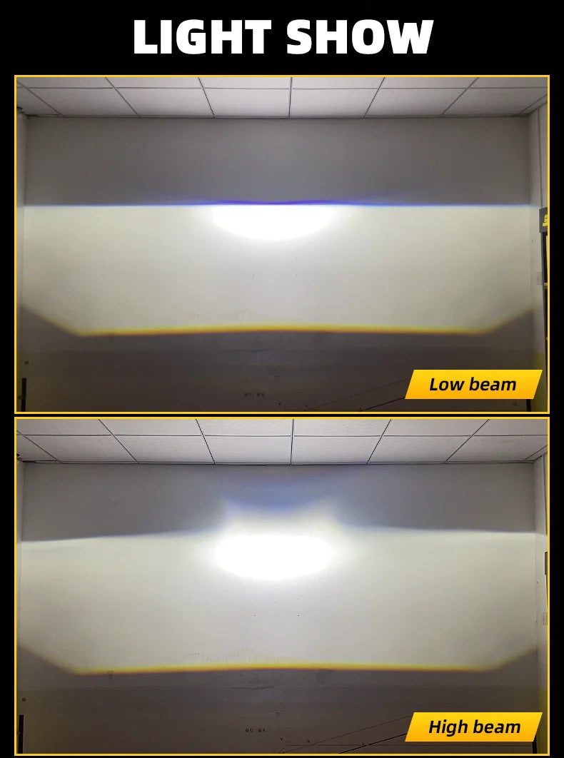 1.5 Inch Matrix Bi LED Projector Lens Car Headlight Retrofit Hi Lo Beam 12V 36W 5500K for Auto Motorcycle