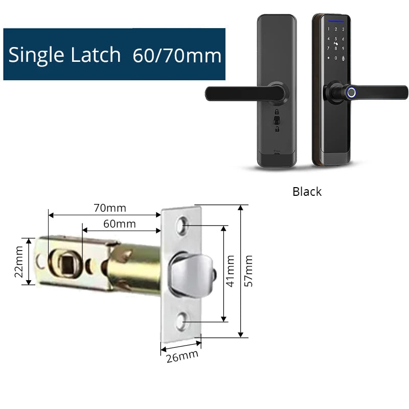 Zemismart Zigbee Fingerprint Door Lock Work with Tuya IC Card Key Password App Unlock with Doorbell Security Mechanical Lock
