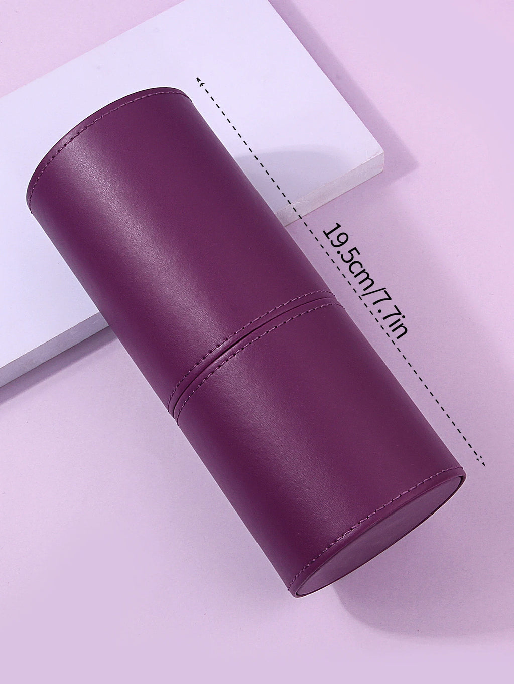 Travel PU Leather Makeup Brush Tools Holder Cosmetic Pens Storage Cup Case Box Portable Makeup Tool Organizer