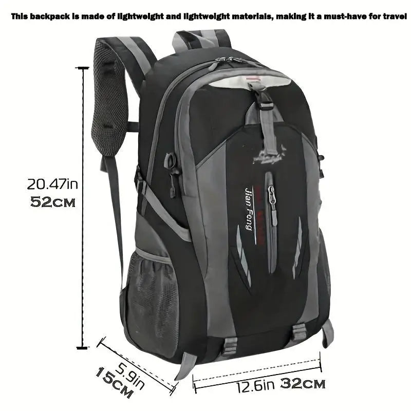 40L Large Capacity Backpack Laptop Bag Durable Outdoor Sports Hiking Camping Backpack Travel Bag Travel