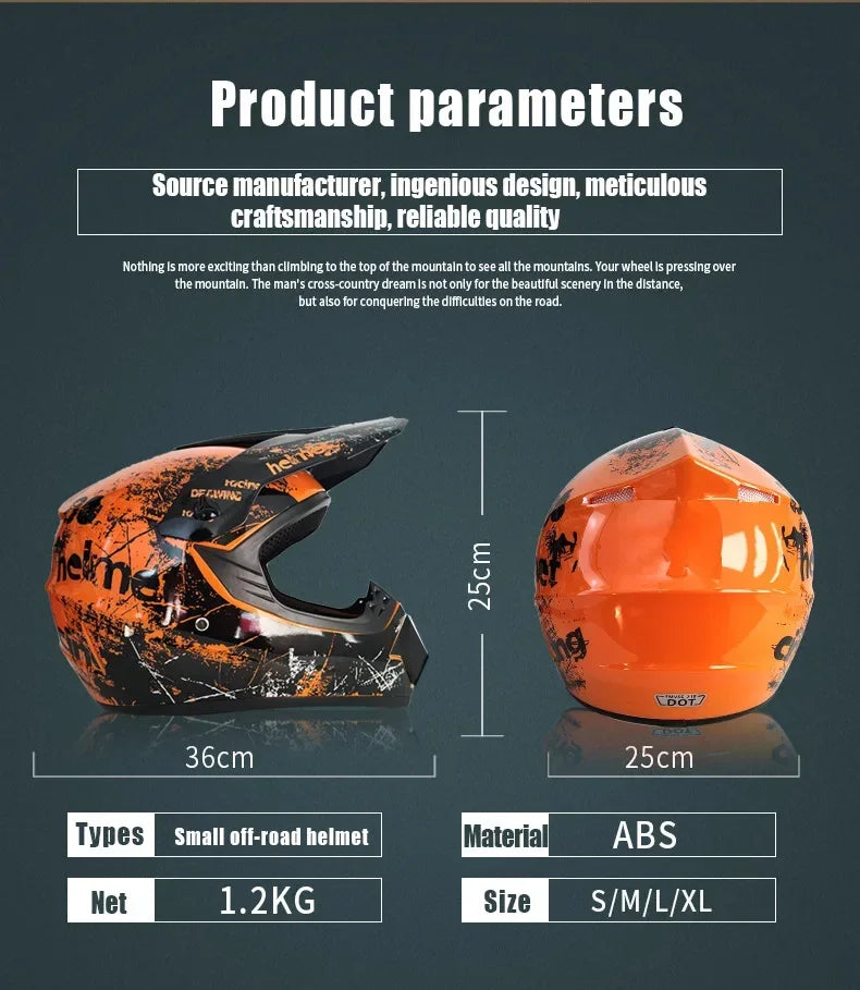 Free Shipping & 3 Gifts All-New Full Face Off-Road Motorcycle Helmet Downhill AM DH Motocross Cross Casco Capacete Helmets