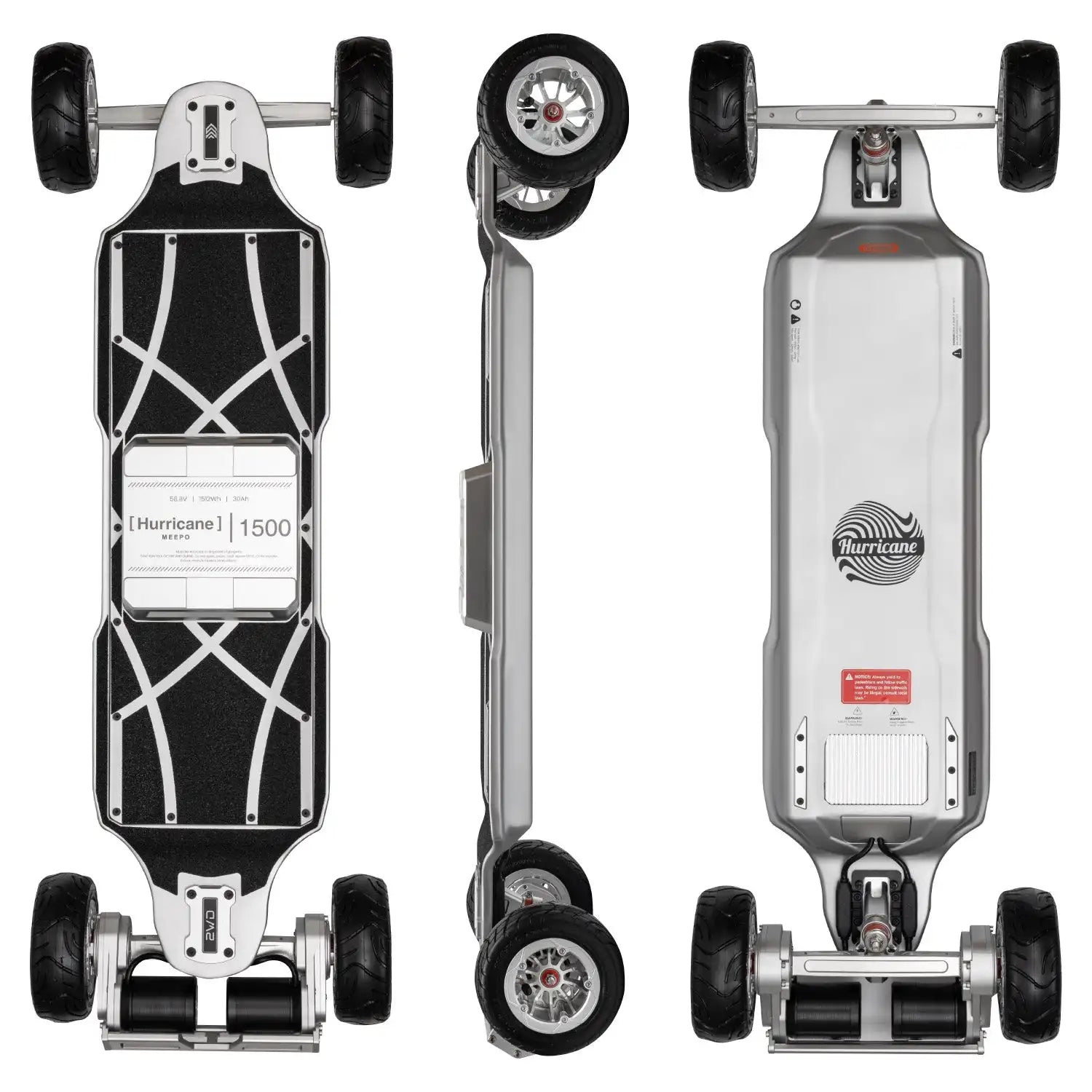 Meepo Hurricane 1500 series Top Speed: Up to 43 MPH / 70KPH Range: Up to 60 Miles / 100KM