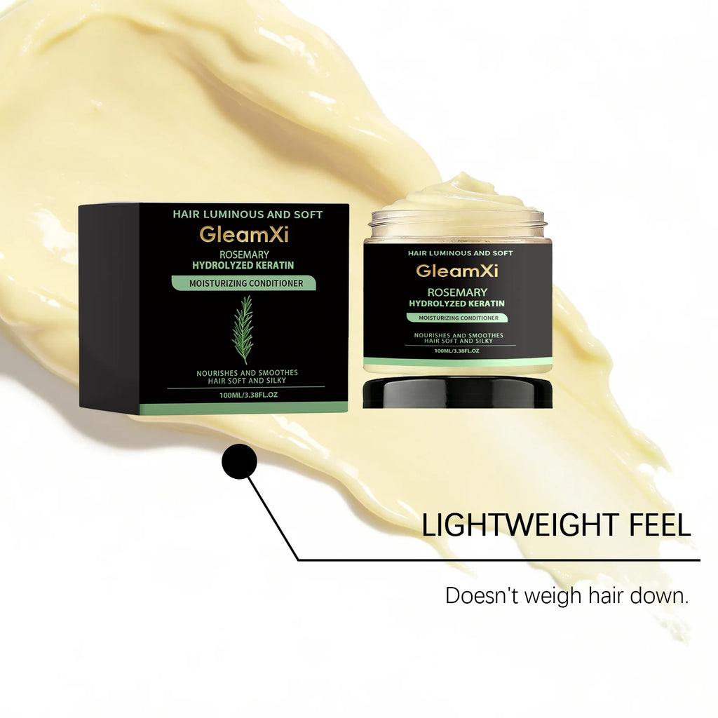 Rosemary Hair Mask Repair Damaged Breakage Frizzy Soft Smooth Shiny Straightening Hairs Nourishing Scalp Roots Hair Conditioner
