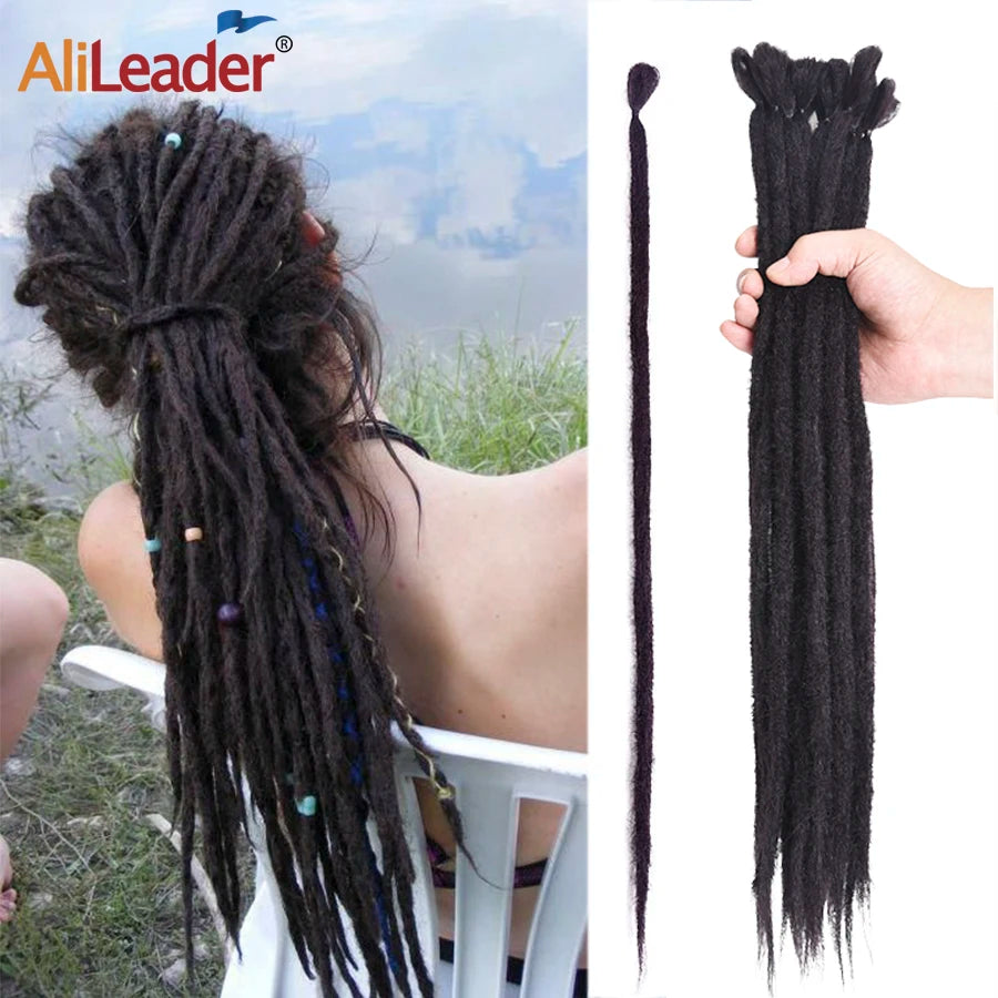 20"36Inch 5Strands Handmade Dreadlocks Extensions Ombre Synthetic Dreads Dreadlocks Twist Braiding Hair Reggae Dreads Braids 