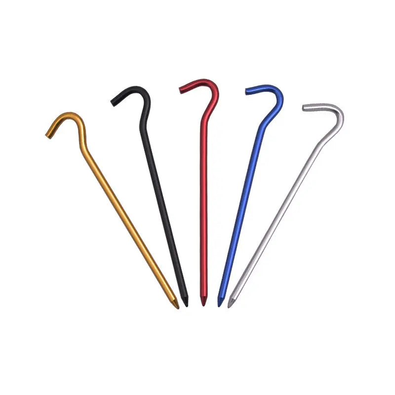 10 Pcs/Lot 18cm Tent Pegs Aluminum Round Tent Stake Alloy Tent Pegs Outdoor Nails Tent Accessories