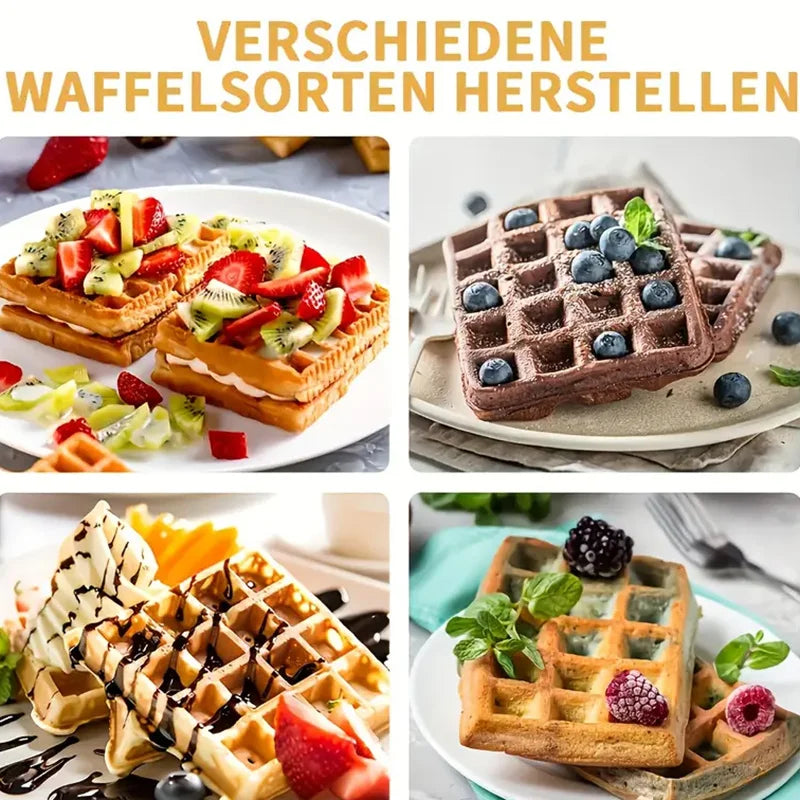 Square Waffle Maker Mold for Air Fryer, Non-Stick Baking Tray Compatible with 4-7QT,for Belgian Waffles,Pancakes,Dishwasher Safe