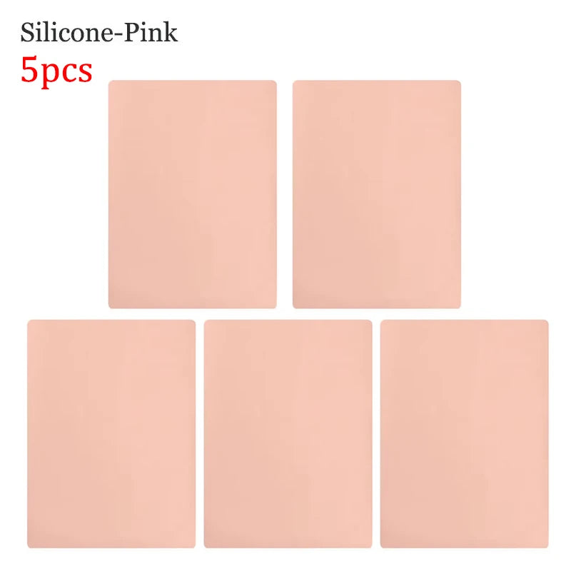 10/5pcs Silicone Tattoo Fake Skin Double-Sided for Permanent Makeup Training Microblading Eyebrow Practice Skin Makeup Tools