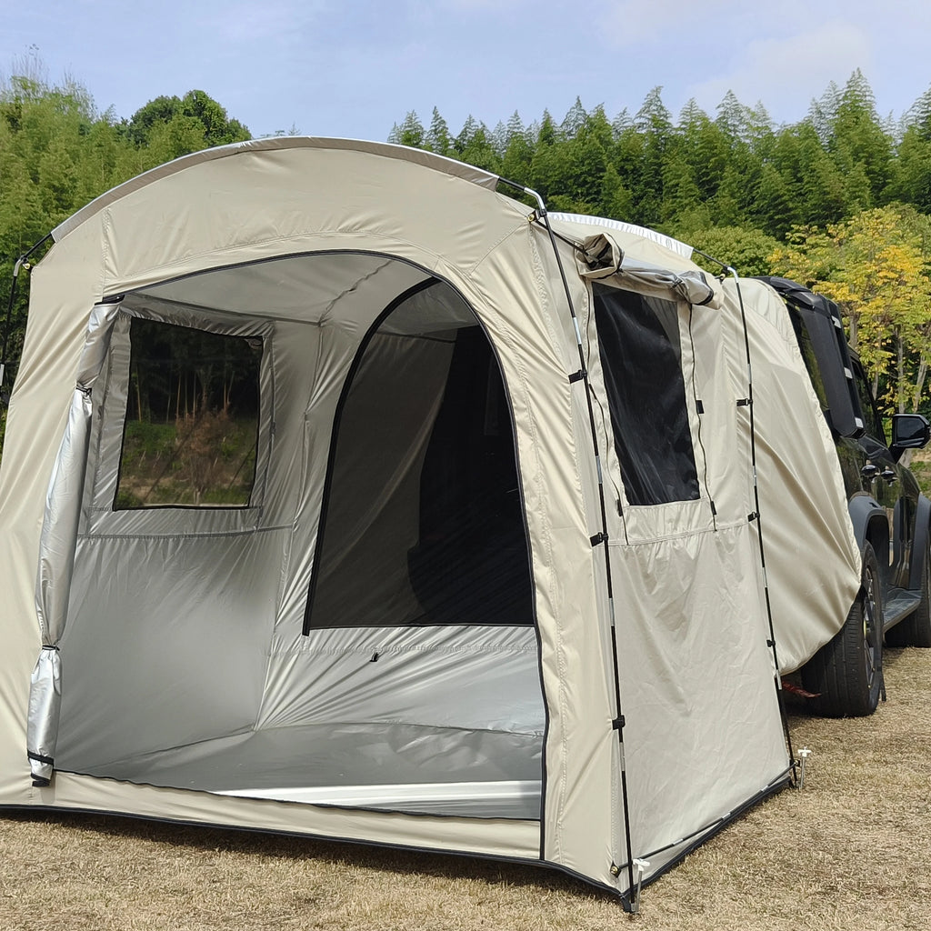 Car Rear Rest Tent Long-distance Driver's Tent 2/3 Person Car Tent, SUV Tailgate Tent, Car Hatchback Tent with Screen Window