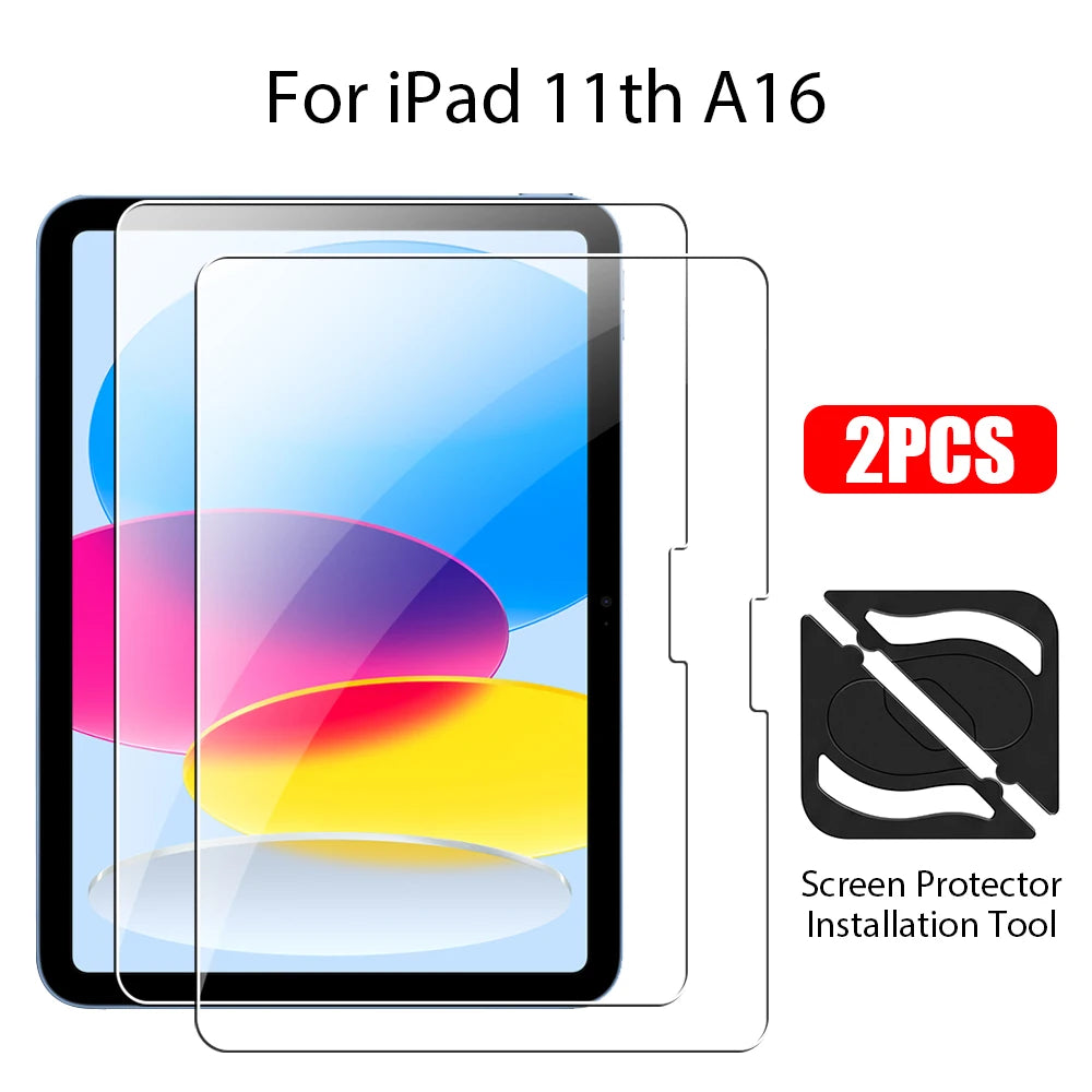 tempered glass for ipad air 11 m4 m3 m2 5 4 pro 13 m5 12.9 screen protector 11th a16 10 9 9th 10th gen mini 7 6 Protective Film