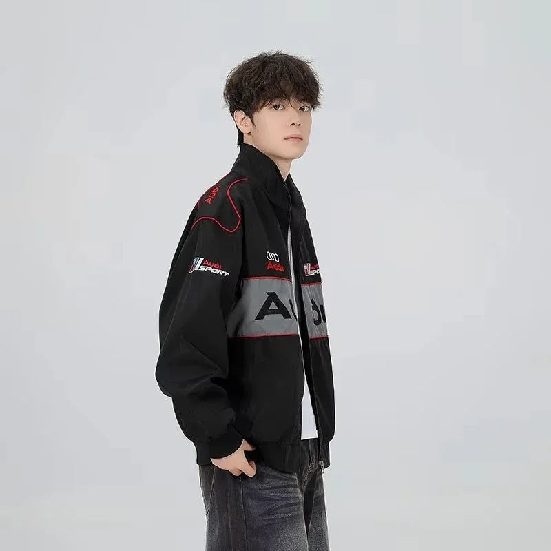 2026 New Audi Logo Jacket - Motorcycle Racing Suit - Motorcycle Riding Jacket for Men - Jacket