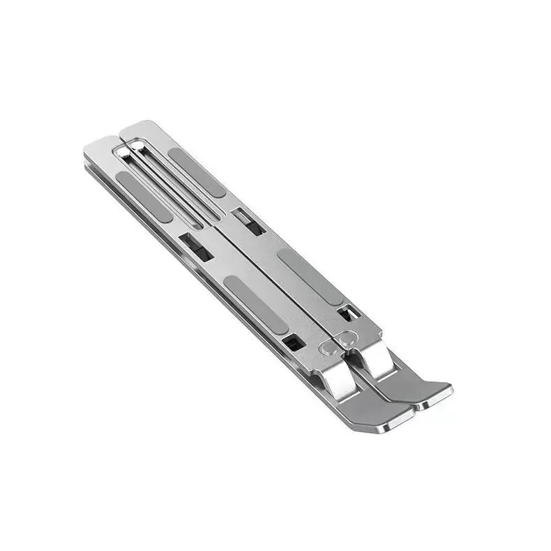Adjustable Aluminum Alloy Laptop Stand – 6-Level Height Adjustment, Foldable and Portable Design, Suitable for 8-16inch Inch Laptops, Enhances Ventilation and Heat Dissipation