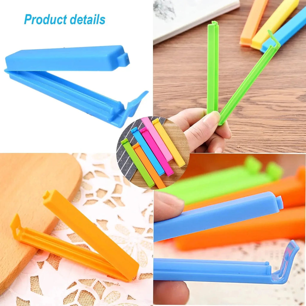 10-100pcs Plastic Food Bag Clips Sealer Clamp Kitchen Tool Portable Storage Seal Sealing Clip for Bag Sealing Accessories