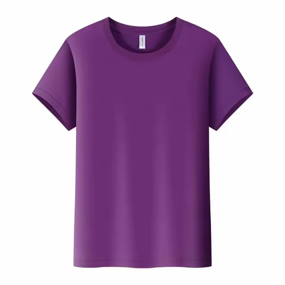 Design/Customize Logo Cotton T-shirt Men's and Women's Short Sleeved Shirt DIY Personalized Logo Team Advertising Top