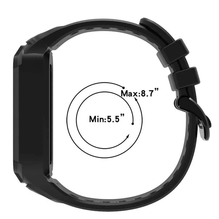 Case+Silicone Strap For Xiaomi Smart Mi Band 9 8 Active Accessories Sports Integrated Bracelet Correa+Cover For Redmi Band 3 2