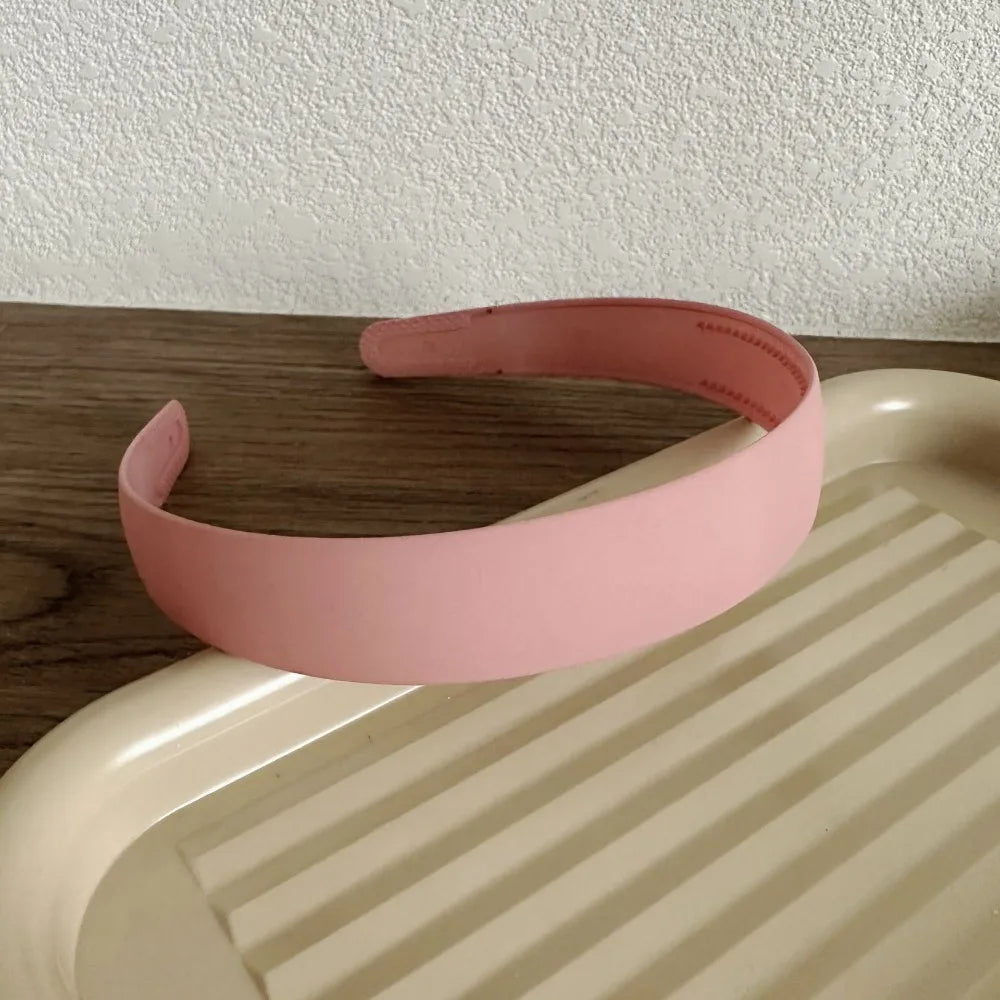 Women Girls Wide Top Knot Hair Bands Headdress Solid Color Cloth Headband Bezel Girls Hairband Hair Hoop Female Hair Accessories