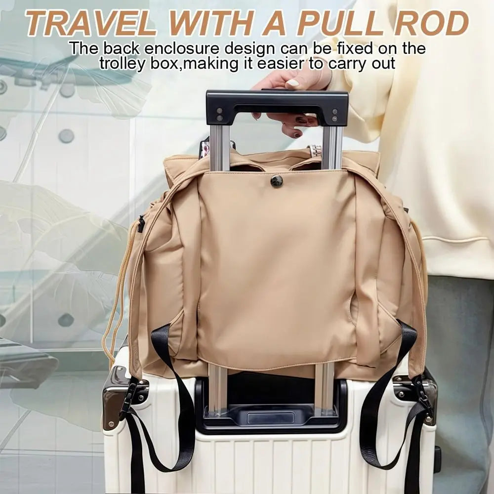 Multifunctional Travel Storage Bag Lightweight Cradle Design Women's Backpack Durable Waterproof Mommy Bag Mother Baby Outing