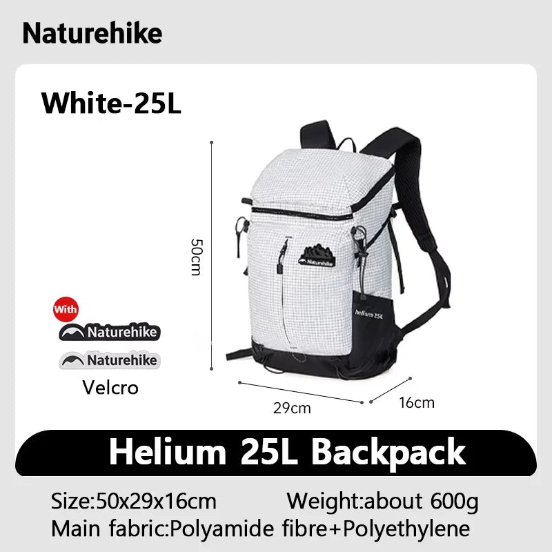 Naturehike Backpack Man Women 25L 30L Large Capacity Shoulder Bag Outdoor Climbing Hiking Portable Lightweight Waterproof Bag