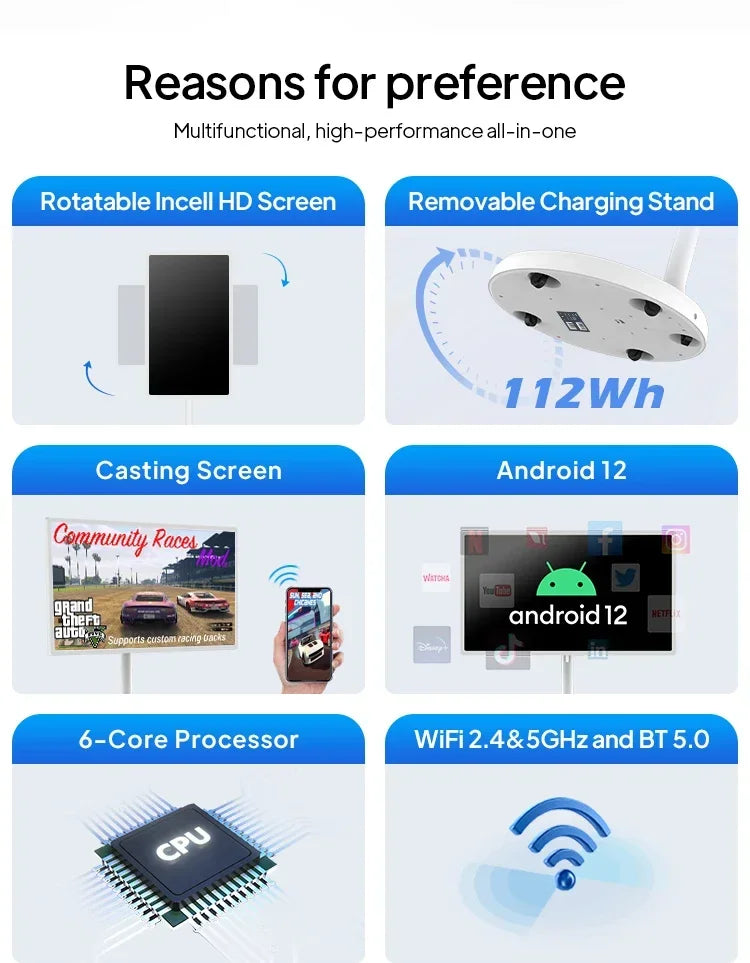 2024 New 32 Inch 24 Inch Full HD Incell Touch Screen Wireless Android LCD  For Home Business Gaming