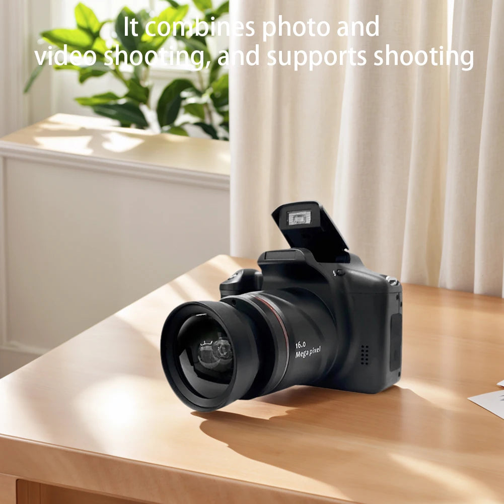 16MP Digital Camera with 2.4 Inch LCD Screen Camcorder 16X Digital Zoom Video Recorder for Photography