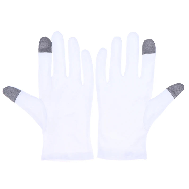 Soft Cotton Moisturizing Gloves For Dry Cracked Hands Bedtime Spa Treatment Lotion Locking Exfoliating