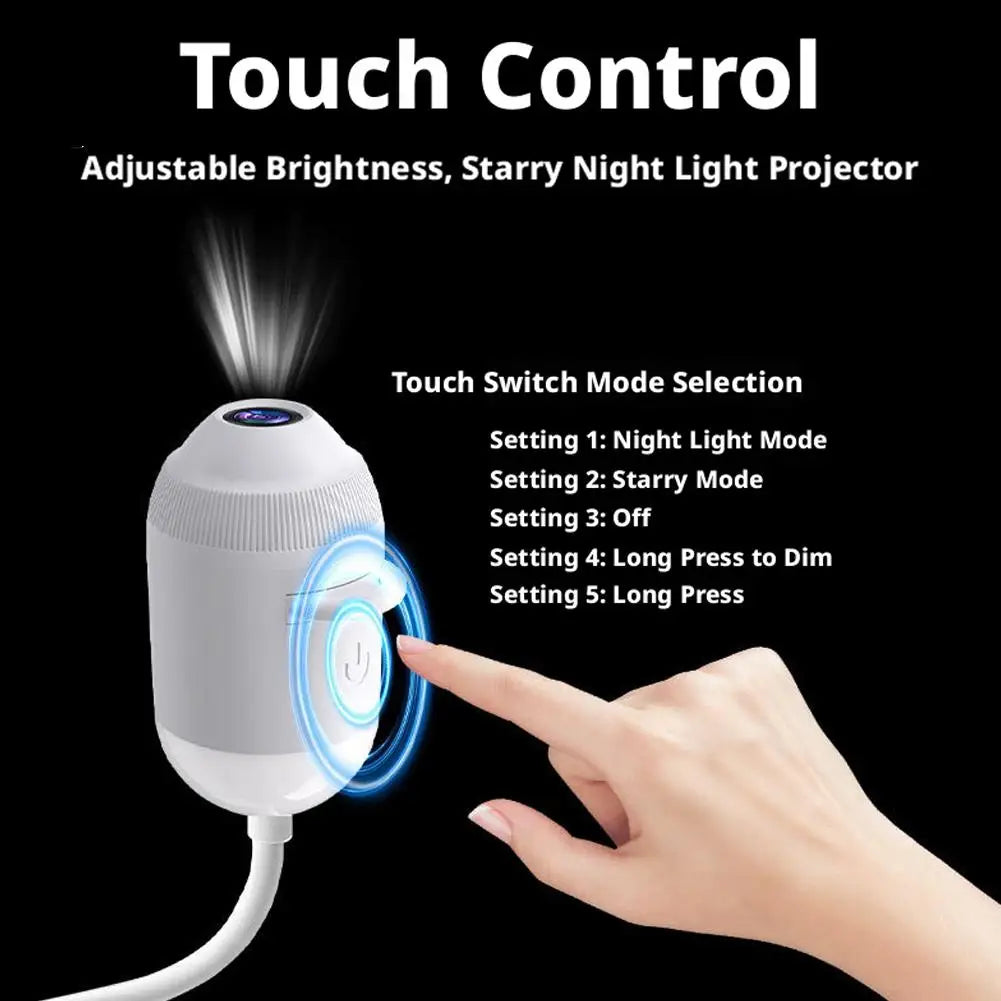 Car Interior Roof Light Projector USB Star Galaxy Projection Ambient Lighting Adjustable Roof Starry Sky Ambient Projector Light