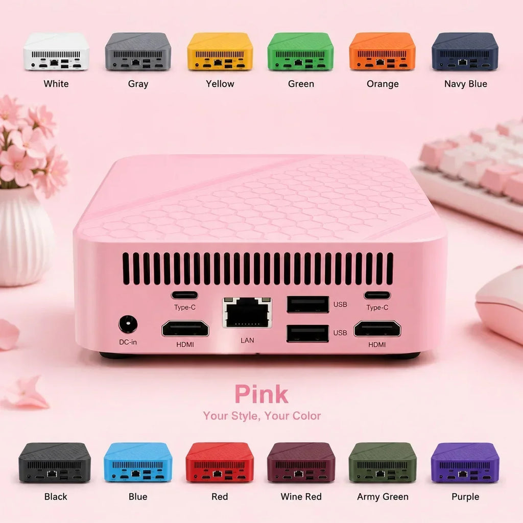 Windows 11 16GB RAM 1/2TB SSD Mini Pc Computer Intel Core N150 Gaming Office Study Pc