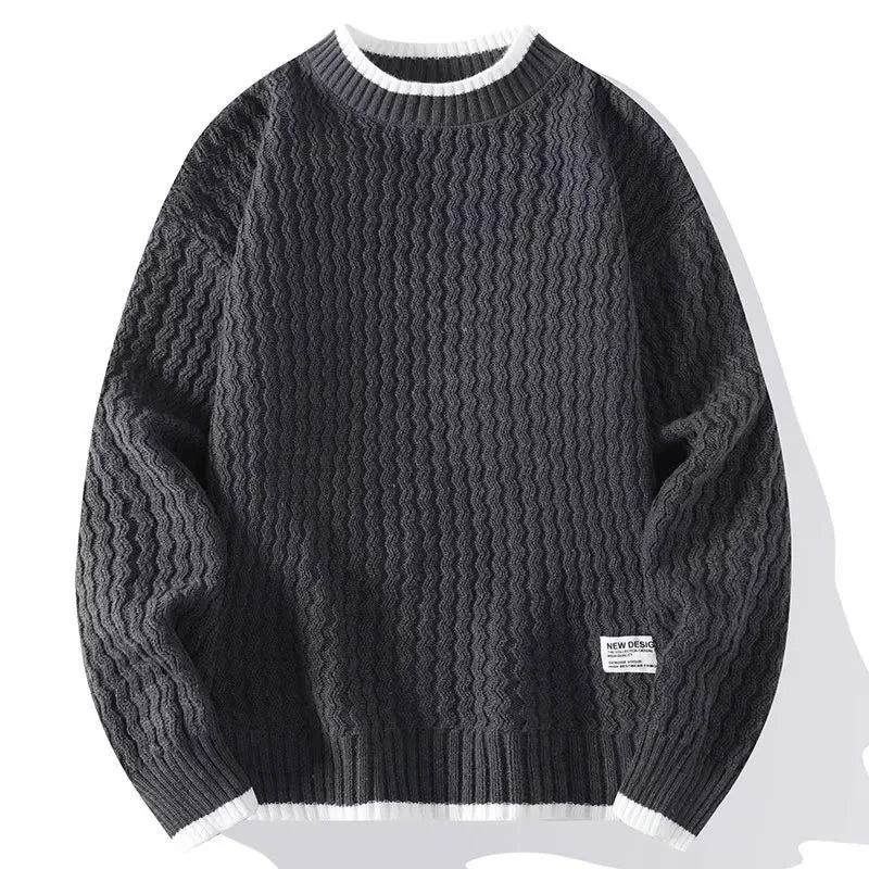 New Winter Fleece Turtleneck Sweater Men Warm Knit Pullovers Mens Casual Knitted Sweaters Solid Color Turtleneck Knitwear Man