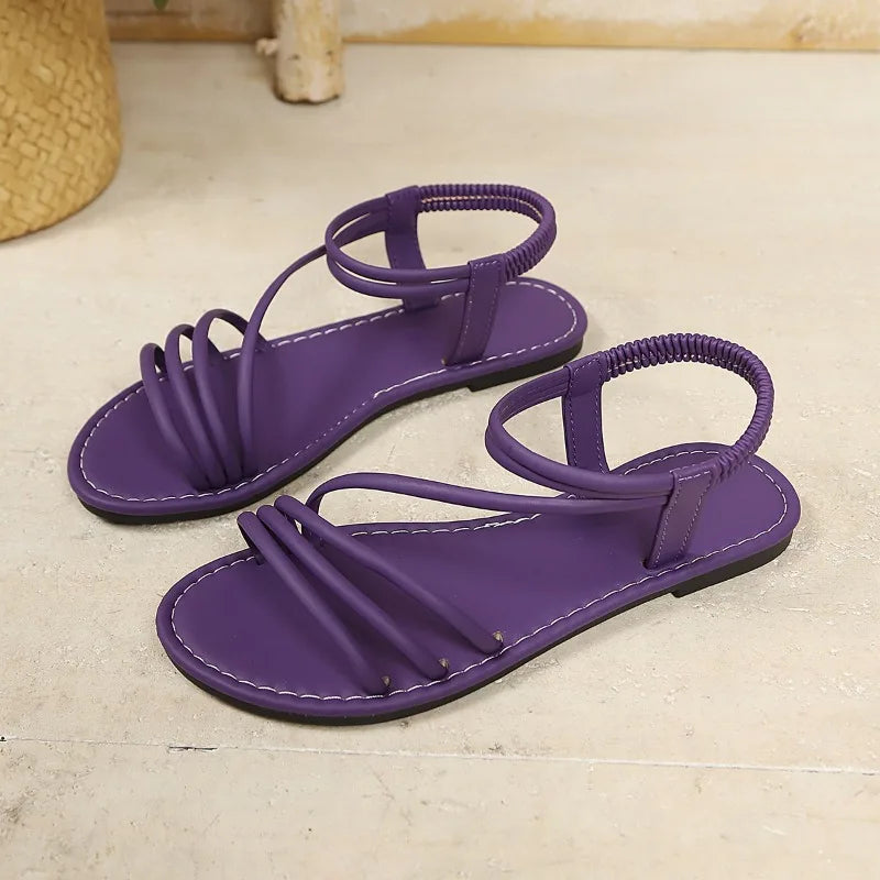 Summer Women's Fashion Outdoor Casual Sandals 2026 Sexy Open Toe Flat Sandals Lightweight and Comfortable Beach Slippers Selling