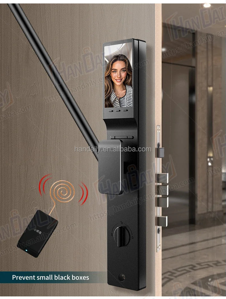 Waterproof App Smart Real Time Video Call Digital  3D Face Recognition Smart Biometric Fingerprint Digital