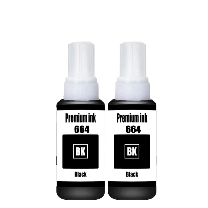 664 Refill ink Premium Ink for Epson T6641 T6642 T6643 T6644 ET-2500, 2550, 4500, 4550, 2600, 2650, 3600, 1650 Printer