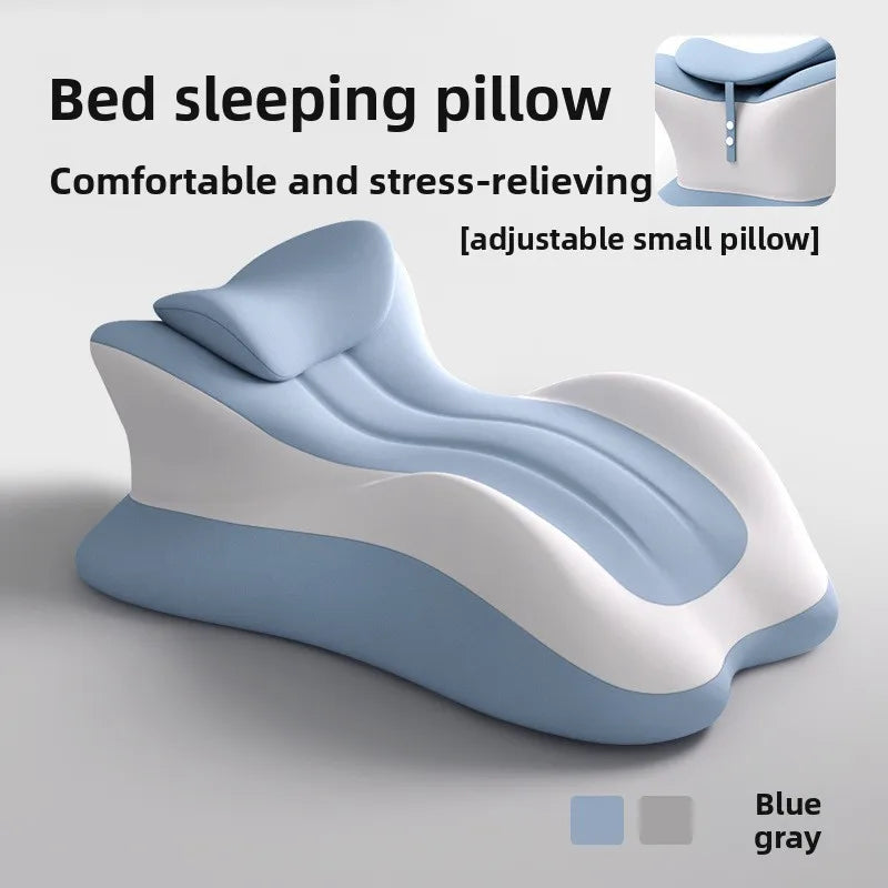 Memory Foam Bed Wedge Pillow Anti Snoring Acid Reflux Relief Neck Back Leg Pain Support for Reading Sleeping Post