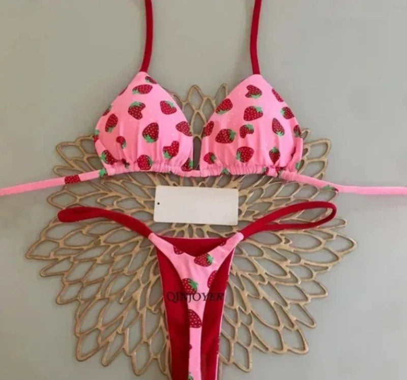 New Bikini Women Swimsuit Beach Vacation Swimwear Leopard Printed Sexy Bikini Set Beachwear Swimsuit Thong Bathing Suit Biquinis