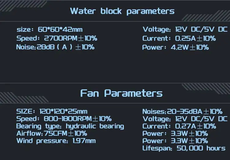 120/240 Water Cooling CPU Cooler ARGB Fan Liquid Heatsink Integrated Radiator LGA 2011 1700 1200 1155 2066 AMD AM4 AM5 AM3 FM2
