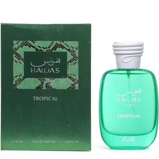 Hawas Verde Ice Perfume, Premium Long-Lasting Men's Eau de Parfum, Luxury Woody Fresh Scent Spray, Best Fragrance Gift.