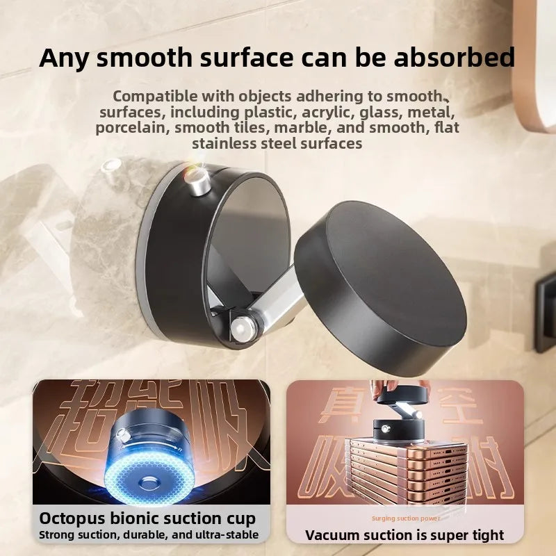 Magnetic Phone Stand Compatible with iPhone 12 13 14 15 16 MagSafe & Android, Adjustable 360° Rotating Desktop Holder, Strong Ma