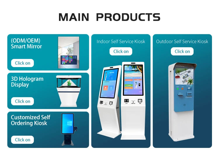 21.5-inch Intelligent Touch Screen Self-service Kiosk, Multifunctional Self-service Ordering And Payment Kiosks