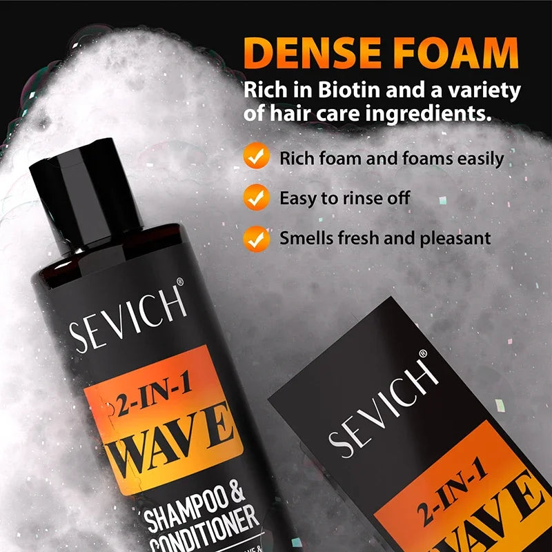 Biotin Wave Pomade For Deep Waves 360 Strong Hold Hair Styling Cream Wavy Hair Oil With Brush Waves Cream For African Black Men