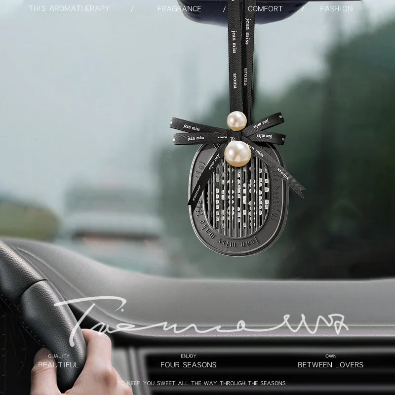 Car Fragrance Diffuser Natural Scented Car Perfume Pendant Decorate long-lasting aromatherapy fragrance piece car deodorization