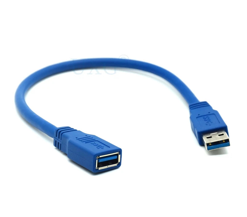 Standard 5Gbps Super Speed USB 3.0 A Male To A Female M To F Extension Short Data Sync Cord Cable 0.3m Blue 30cm/1FT 0.6m 1m 3m