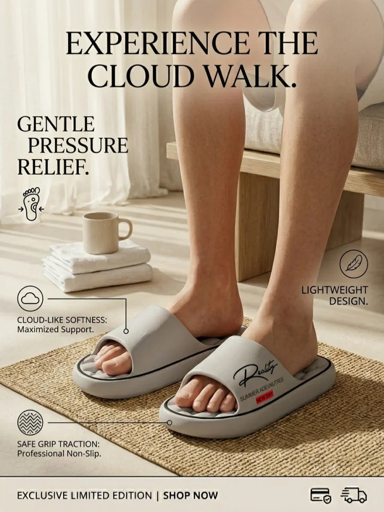 Summer innovative design EVA men's shoes, soft and lightweight home slippers, suitable for indoor and outdoor leisure activities