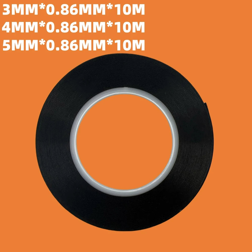 10M 3mm 4mm 5mm 6mm Double Sided Sticky Foam Tape Adhesive LCD Screen Frameless For TV Borderless Curved Display Sealing