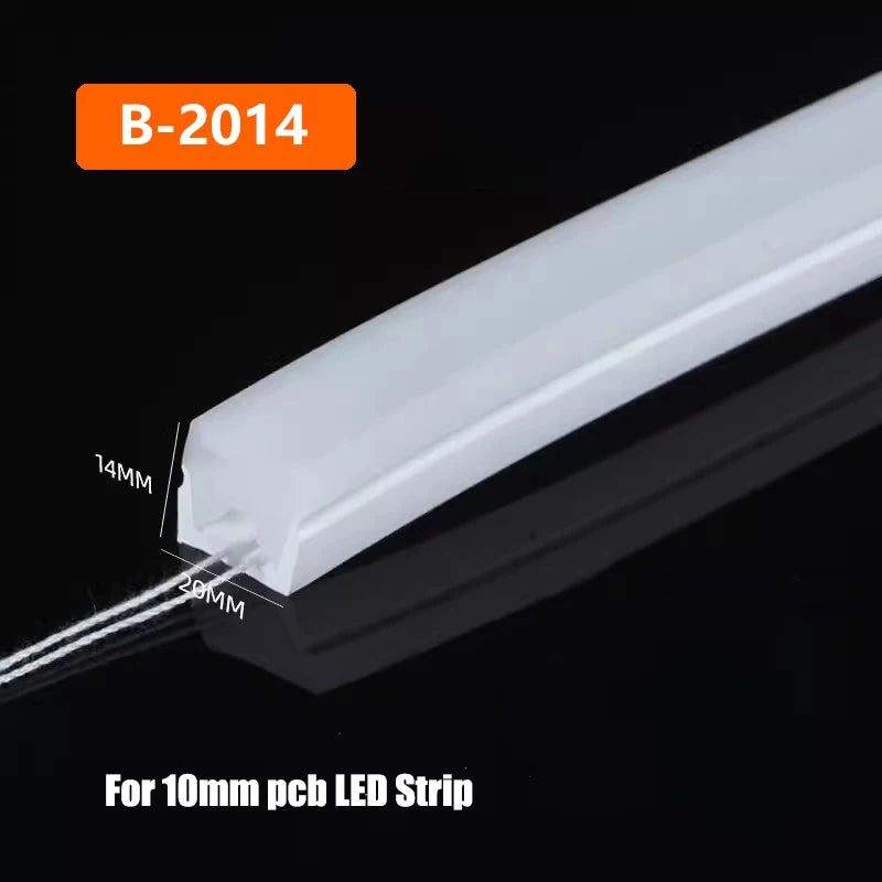 Led Neon Strip Rope Tube Waterproof Flexible Silicone Tape Diffuser for Ws2812 5050 Strip Light Home Atmosphere Decor Lighting