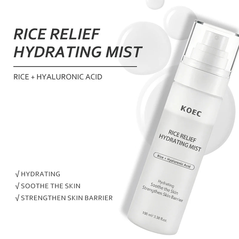 PDRN Kojic Acid Turmeric Serum Mist 100ml Rice Hyaluronic Acid Hydrate Refreshing Face Toner Deep Nourish Daily Pre-makeup Spray