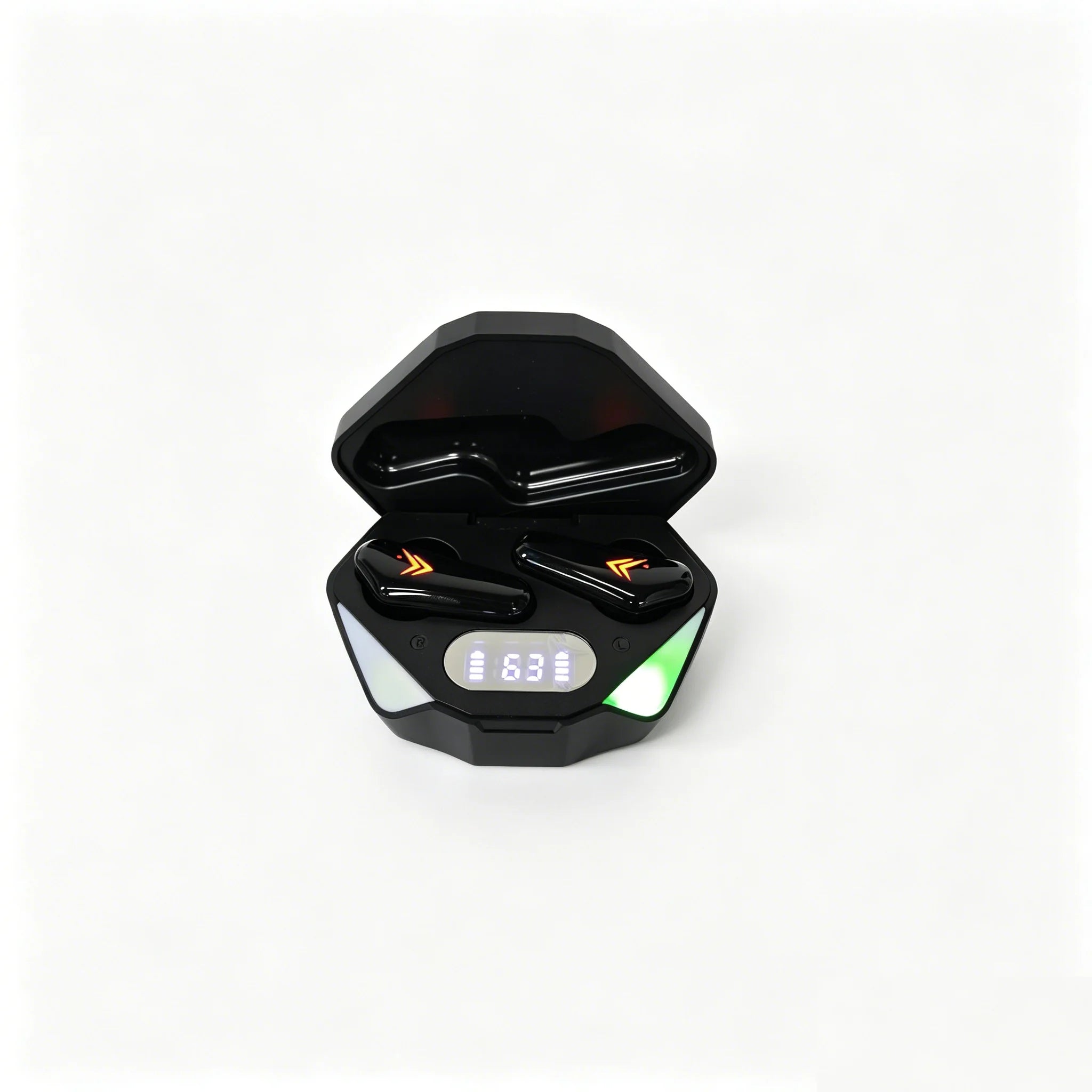 Bluetooth TWS Gaming Earphones Low Latency Wireless In-Ear Headphones With Built-in Mic LED Indicator Lights