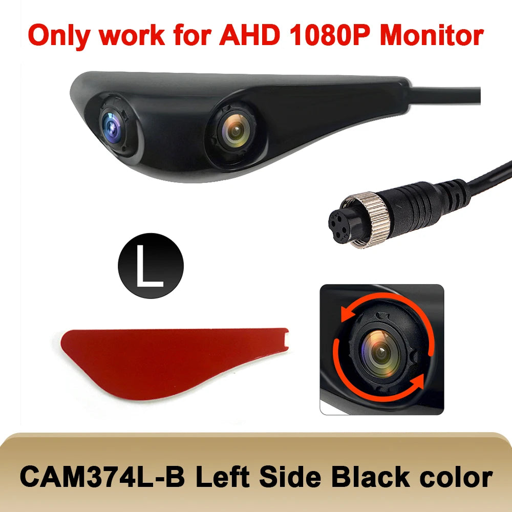 Carsanbo Motor Vehicle Dual Lens Camera Aviation Head Interface HD AHD1080P Camera Only Supports 1080 Monitor Use Car Camera