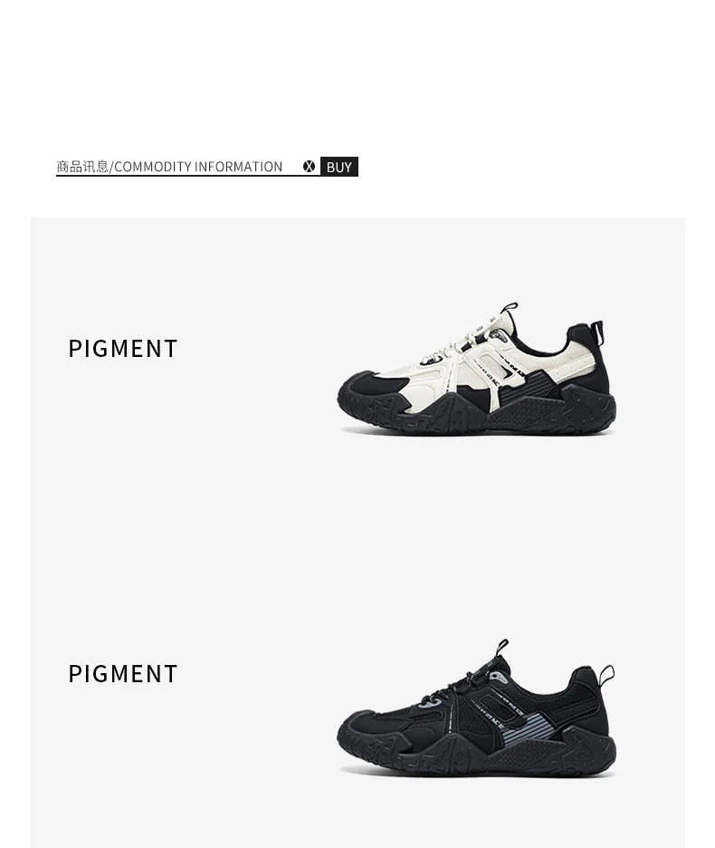 Men's 2026 Summer New Breathable Hiking Sneakers Anti-Slip Wear-Resistant Outdoor Casual Daily Streetwear Footwear in 3 Colors