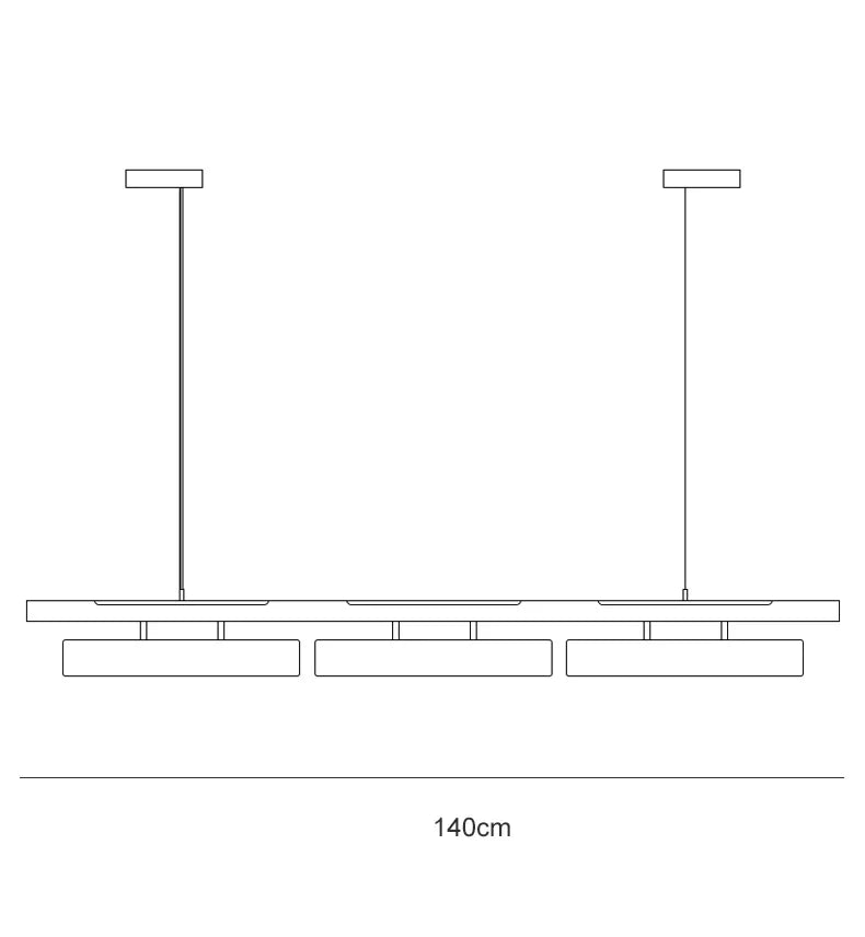 Modern LED Dining Table Chandeliers Minimalist Long Pendant Lights Living Room Coffee Desks Kitchen Home Indoor Lighting Fixture